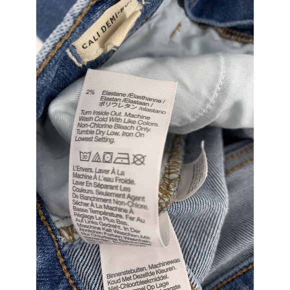 Madewell CALI DEMI-BOOT Jean Women's Size 25 x 27 Medium Wash High Rise - Picture 13 of 14